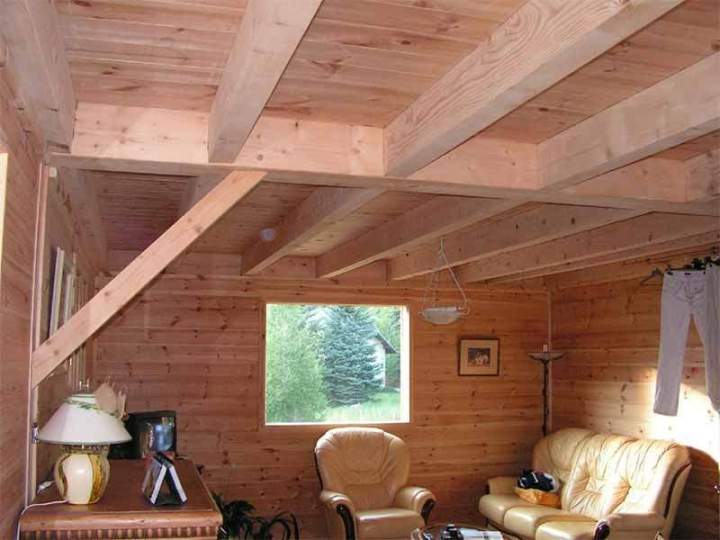 Intérieur chalet en bois Vallouise-Pelvoux